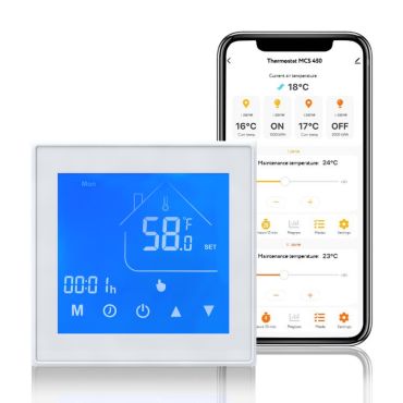 Thermostat MCS 450 WIFI Ecran tactile blanc