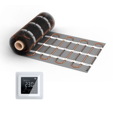 Chauffage au sol WARMON CLASSIC+ 160 W/m² avec thermostat MCS/TP 750 au choix