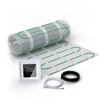 Kit natte chauffante EcoPRO-100 avec thermostat TP 750 Touch blanc