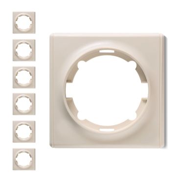 Plaque de finition Florence en plastique, 1 poste (pack de 7)-"Beige 7 pieces"