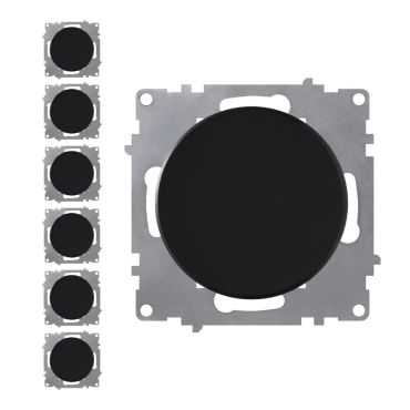 Interrupteur simple allumage (pack de 7)-"Noir 7 pieces"