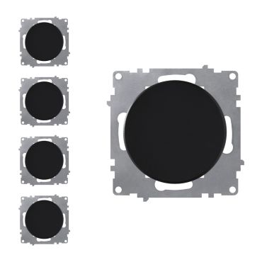 Interrupteur simple allumage (pack de 5)-"Noir 5 piéces"
