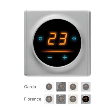 Thermostat OneKeyElectro 25 WIFI Touch avec cadre Florence - gris