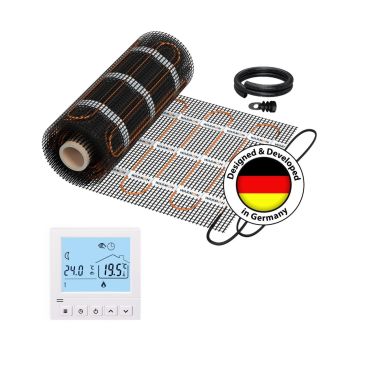 Chauffage mural électrique WARMON CLASSIC LIGHT 100 W/m² avec Thermostat TS 50 ou TS 25