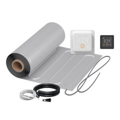 Chauffage au sol WARMON ALU 150 W/m² + Thermostat TS500 WiFi avec Détection de Présence (Radar)