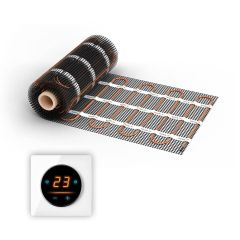 Chauffage au sol WARMON ULTRA 200 W/m² avec Thermostat Tactile WIFI et cadre Garda OKE-25 