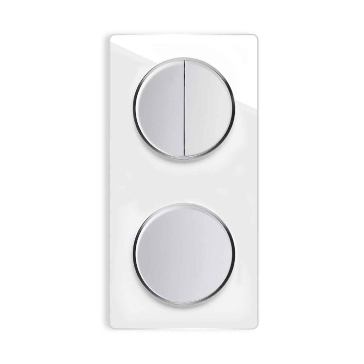 2 Interrupteurs Simples Avec Cadre Double Legrand Mistral - Réf 83210, Occasion Fonctionnel