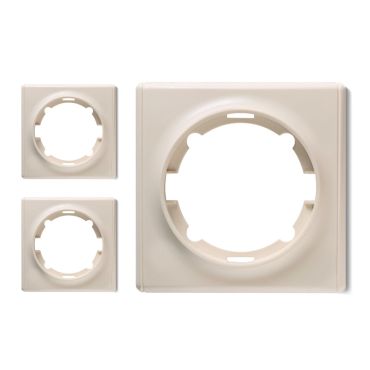 Plaque de finition Florence en plastique, 1 poste (pack de 3)-"Beige 3 piéces"