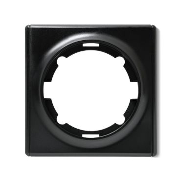 Plaque de finition Florence en plastique, 1 poste-"Noir"