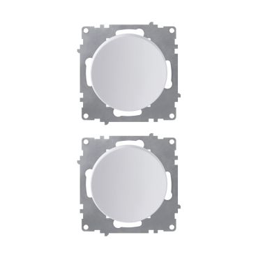 Interrupteur simple allumage (pack de 2)-"Blanc 2 piéces"