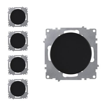 Interrupteur simple allumage (pack de 5)-"Noir 5 piéces"