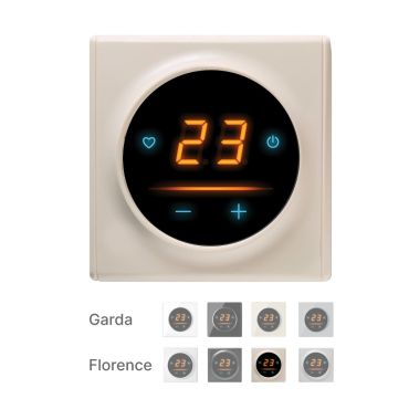 Thermostat OneKeyElectro 25 WIFI Touch avec cadre Florence - beige