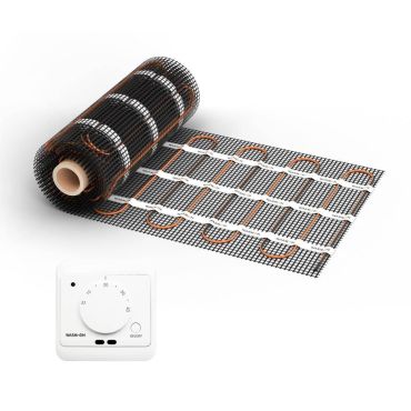 Chauffage au sol WARMON CLASSIC 150 W/m² avec thermostat AC3082H analogique, blanc