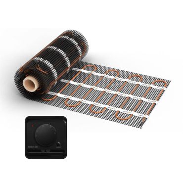 Chauffage au sol WARMON CLASSIC 150 W/m² avec Thermostat AC3082H Analogique, noir