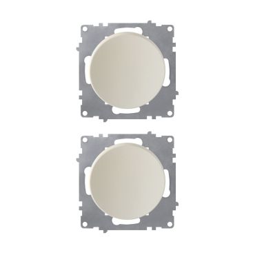 Interrupteur simple allumage (pack de 2)-"Beige 2 piéces"