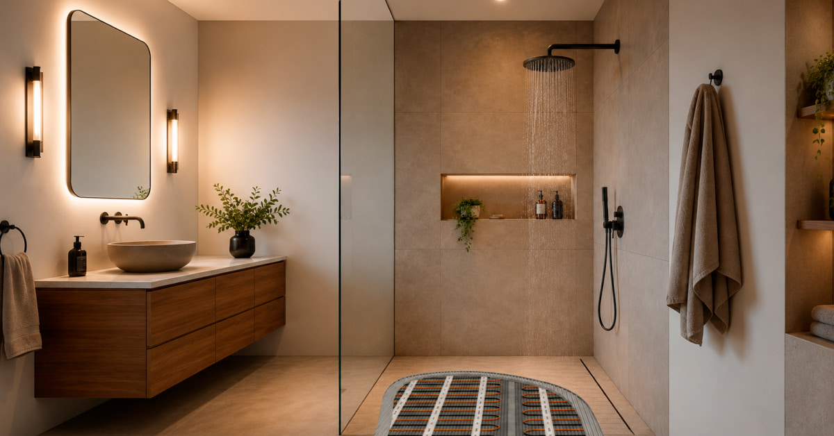 Le Chauffage au Sol Électrique Peut-il Être Installé dans une Douche à l’Italienne?