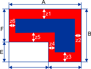 Planungshilfe verwinkelter Raum